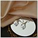 Orecchino Di Perla A Forma Di Goccia Vintage In Argento Sterling 925 Silver - Foto miniatura 4