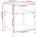 Comodino Rovere Fumo 40x41x50 Cm In Legno Multistrato - Foto miniatura 3