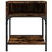 Comodino Rovere Fumo 40x41x50 Cm In Legno Multistrato - Foto miniatura 5