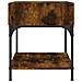 Comodino Rovere Fumo 40x41x50 Cm In Legno Multistrato - Foto miniatura 7