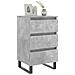 Comodini 2 Pz Grigio Cemento 40x35x69 Cm In Legno Multistrato - Foto miniatura 3
