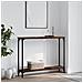 Tavolino Consolle Rovere Fumo 100x22,5x75cm Legno Multistrato - Foto miniatura 1