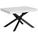 Tavolo Allungabile 90x120/224 Cm Famas Telaio Antracite - Bianco Frassino - Foto miniatura 1
