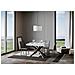 Tavolo Allungabile 90x120/224 Cm Famas Telaio Antracite - Bianco Frassino - Foto miniatura 5