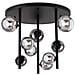 Plafoniera Contemporanea Perlage Metallo Nero 9 Luci G9 15w 3000k - Foto miniatura 1