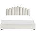 Letto Contenitore Velluto Bianco Sporco 180 X 200 Cm Vincennes - Foto miniatura 6