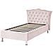 Letto Singolo Contenitore Velluto Rosa Pastello 90 X 200 Cm Metz - Foto miniatura 5