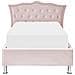 Letto Singolo Contenitore Velluto Rosa Pastello 90 X 200 Cm Metz - Foto miniatura 7