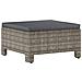 Set Divani da Giardino 5 pz con Cuscini in Polyrattan Grigio - Foto miniatura 5