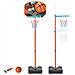 Canestro Da Basket 141 Cm - Modello Easy Stat, Arancione - Foto miniatura 2