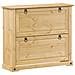 Scarpiera Corona 99x32x85 Cm In Legno Massello Di Pino - Foto miniatura 2