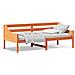 Dormeuse Senza Materasso Marrone Cera 80x200 Cm Legno Di Pino - Foto miniatura 2