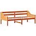 Dormeuse Senza Materasso Marrone Cera 80x200 Cm Legno Di Pino - Foto miniatura 3