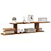 Scaffale Tv Parete Legno Antico 125x18x23 Cm Legno Multistrato - Foto miniatura 1