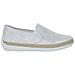 Mezze Scarpe Slip-on In Pelle Grigia Da Donna 36 - Foto miniatura 1