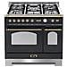 Cucina RNMD96GVGTE /C 4 Fuochi a Gas Forno Elettrico Multifunzione Termoventilato Classe A Dimensioni 90 x 60 cm Colore Nero - Foto miniatura 1