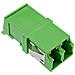 Adattatore in fibra ottica Duplex LC /LC SM ceramica, verde - Foto miniatura 1