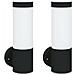Lampade da parete vi daXL 2 pezzi Acciaio inox nero IP44 - Foto miniatura 1