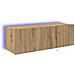 Mobile TV con luci LED Rovere Artigianale 100x35x31 cm - Foto miniatura 1