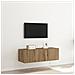 Mobile TV con luci LED Rovere Artigianale 100x35x31 cm - Foto miniatura 6