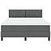 Letto a Box Spring con Materasso e LED Grigio Scuro 160x200 cm Tessuto - Foto miniatura 8