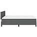 Letto a Box Spring con Materasso e LED Grigio Scuro 160x200 cm Tessuto - Foto miniatura 9
