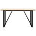 Tavolo da Pranzo Telaio a O 160x80x75,5 cm Legno Pino e Acciaio - Foto miniatura 4