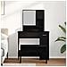 Set Tavolo da Trucco con porta Rovere nero 86.5 x 35 x 136 cm - Foto miniatura 4