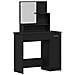 Set Tavolo da Trucco con porta Rovere nero 86.5 x 35 x 136 cm - Foto miniatura 6