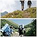 Set Singolo Di Bastoncini Da Trekking Telescopici In Lega Di Alluminio A 5 Sezioni Per Avventure All'aperto Blue - Foto miniatura 4