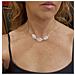 Collana Ovale In Quarzo Rosa - Foto miniatura 2
