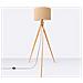 Lampada Da Terra Natt Beige Sl. 1905 - Moderno Lampada Da Terra Tortora /legno Naturale 140x77x77 Cm - Foto miniatura 3