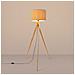 Lampada Da Terra Natt Beige Sl. 1905 - Moderno Lampada Da Terra Tortora /legno Naturale 140x77x77 Cm - Foto miniatura 4