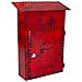 Cassetta Postale In Metallo Rosso 27x11x37h - Foto miniatura 1