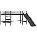 Struttura del letto loft per bambini Nero e Blu 107 x 200 cm - Foto miniatura 5