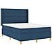 Letto a molle con materasso Blu 160 x 200 cm Tessuto - Foto miniatura 4