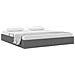 Letto con Contenitore Grigio Scuro 193 x 203 cm Tessuto - Foto miniatura 1