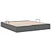 Letto con Contenitore Grigio Scuro 193 x 203 cm Tessuto - Foto miniatura 5