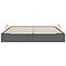 Letto con Contenitore Grigio Scuro 193 x 203 cm Tessuto - Foto miniatura 7