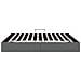 Letto con Contenitore Grigio Scuro 193 x 203 cm Tessuto - Foto miniatura 8