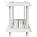 Unità di scaffalatura 2 livelli 100 x 40 x 55,5 cm PP Bianco - Foto miniatura 6