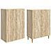 Set di armadi 2 pcs Rovere Sonoma Legno ingegnerizzato - Foto miniatura 3