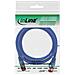 cavo patch per rete dati lan cat. 6, 2x rj45, doppia schermatura sftp (pimf) , halogenfree, colore blu, 3m - Foto miniatura 2