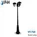 Palo Da Giardino 199 Cm Lampione Segnaviali Da Terra 3 X E27 Ip44 Esterno Vt-740 7063 - Foto miniatura 1