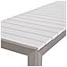 Set Di Tavolo E Panche Da Giardino In Alluminio E Legno Sintetico Bianco Nardo - Foto miniatura 27