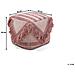 Pouf In Tessuto Beige E Rosa 40 X 44 Cm Kochi - Foto miniatura 4