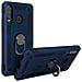 Cover Huawei P30 Lite Bi-materia Rigida Morbida Anello Magnetico Stand Blu - Foto miniatura 5