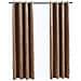 Tende Oscuranti Con Anelli 2 Pz Beige In Velluto 140x175 Cm - Foto miniatura 2