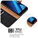 Custodia Compatibile Con Samsung Galaxy A3 2017 In Nero Grafite - Coperchio Protettiva Con Chiusura Magnetica, Funzione Stand E Tasca Per Le Carte - Foto miniatura 5