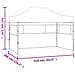 Gazebo Professionale Pieghevole Con 3 Pareti 3x4m Acciaio Blu - Foto miniatura 8